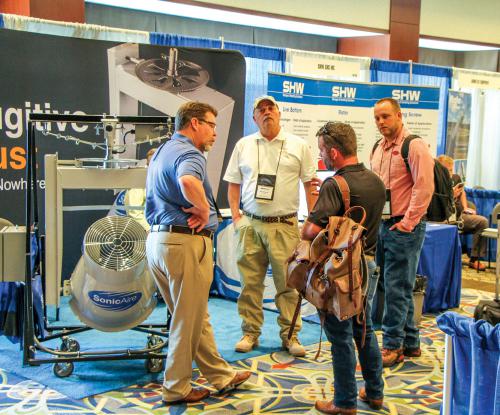 Sixty exhibitor companies participated.